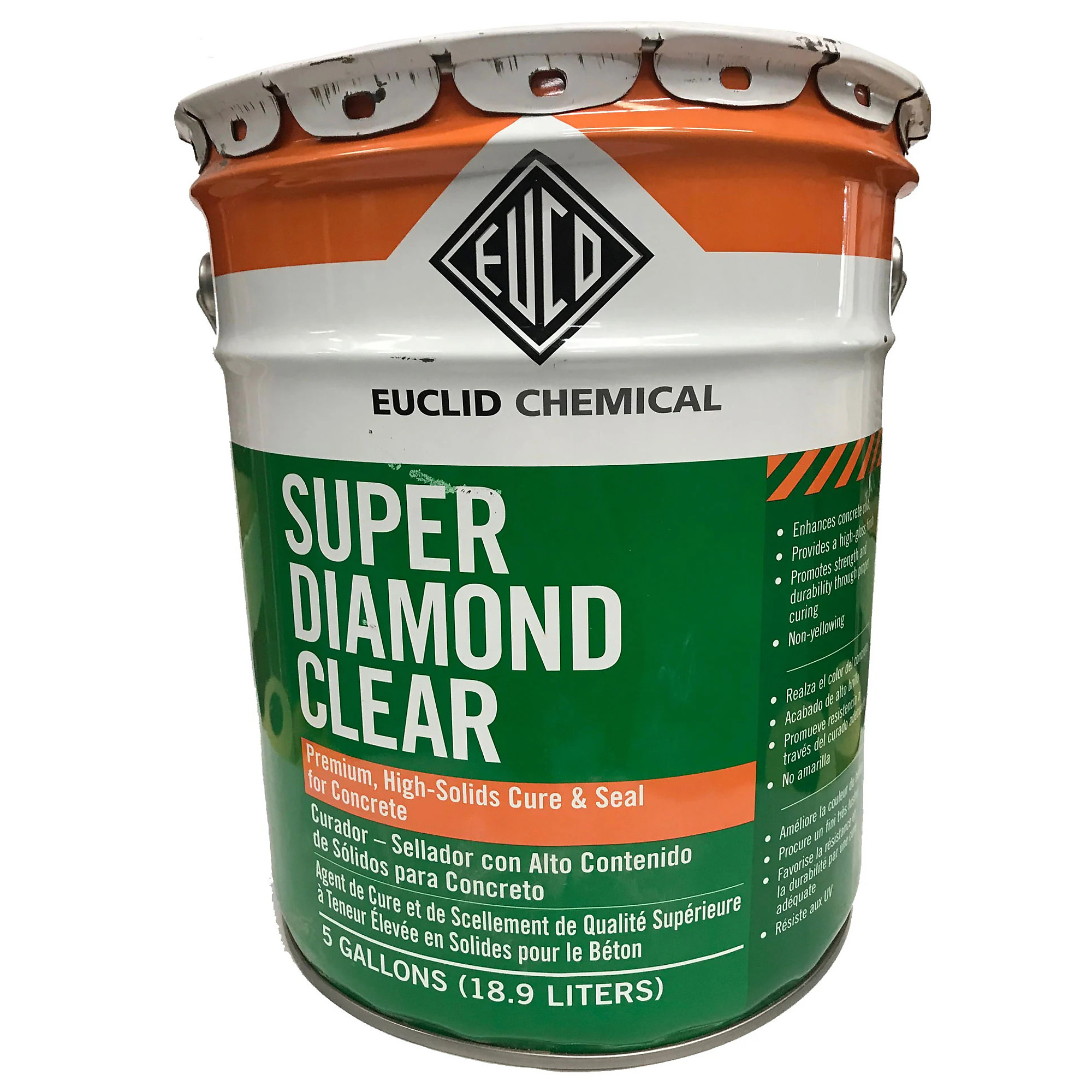 Euclid Super Diamond Clear Solvent Based Curing and Sealing Compound 5 Gallon